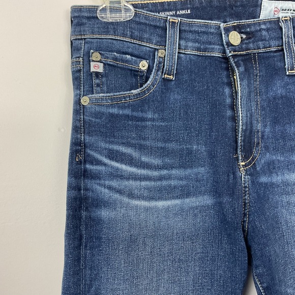 AG Adriano Goldschmied Farrah Skinny Ankle Jeans Women's Size 28R Medium Wash - Picture 2 of 7